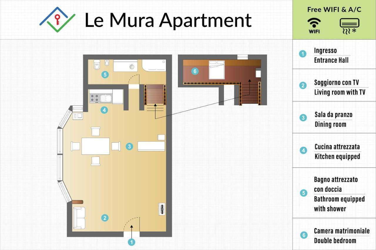 Le Mura Apartment By Tuscanywego Pisa Bagian luar foto